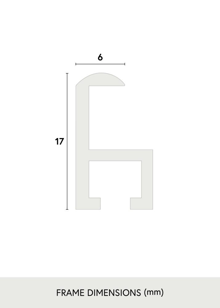 Estancia Frame Visby Acrylic glass Black 21x29.7 cm (A4)