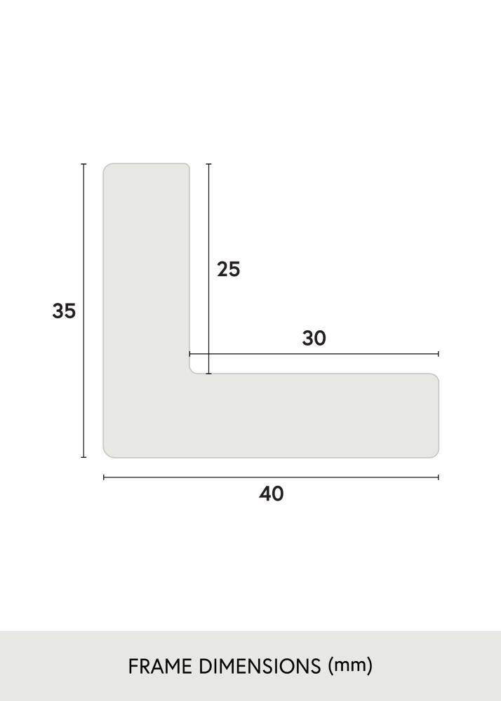 Jämtlands Ramfabrik Frame Wells Acrylic Glass Brown 40x40 cm