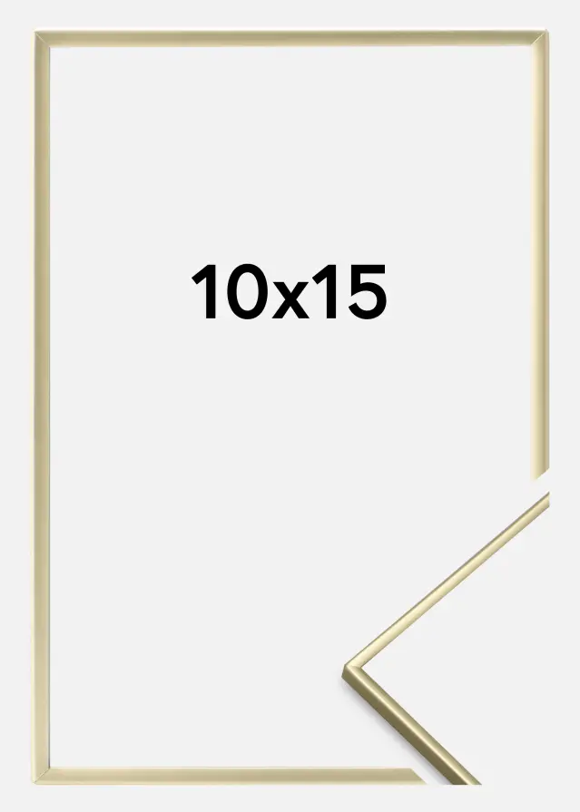 Estancia Frame Slät Metall Gold 10x15 cm
