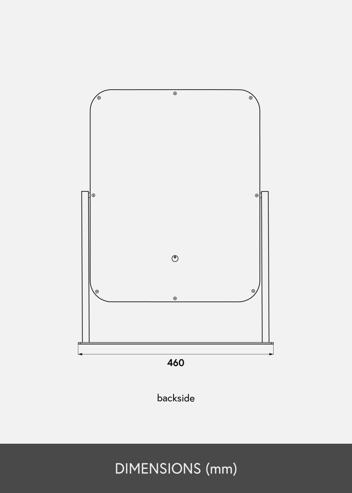 KAILA KAILA Make-up mirror III White - 45x60 cm