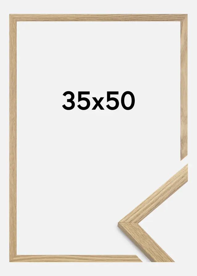 BGA Frame Trendy Acrylic glass Oak 35x50 cm