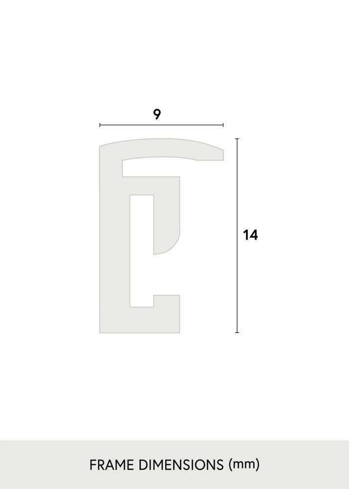 BGA Frame Scandi Acrylic glass Black 30x30 cm