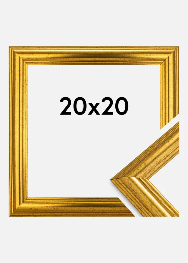 Innova Frame Västkusten Acrylic Glass Gold 20x20 cm