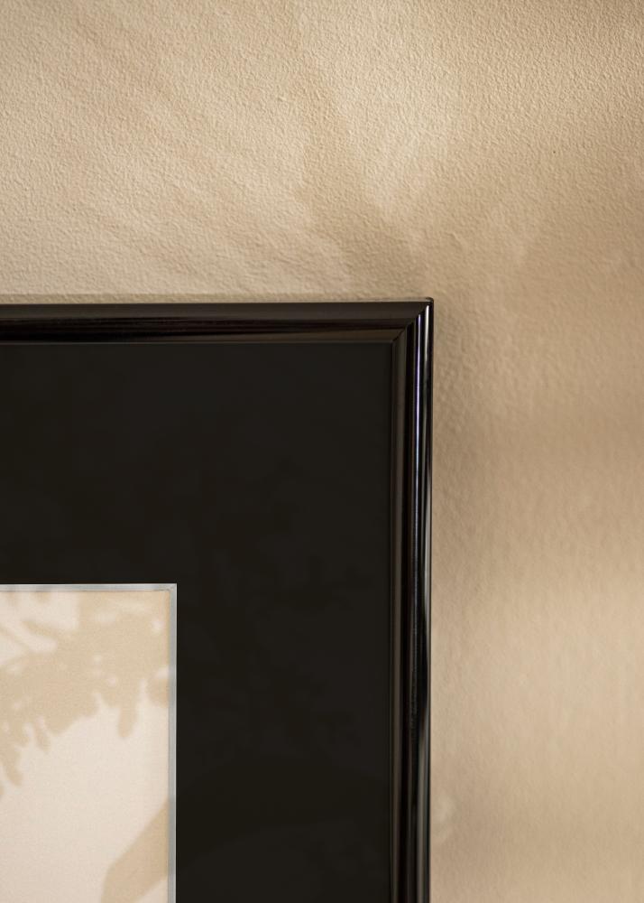 Ram med passepartou Frame Victoria Black 13x18 cm - Picture Mount Black 9x12 cm