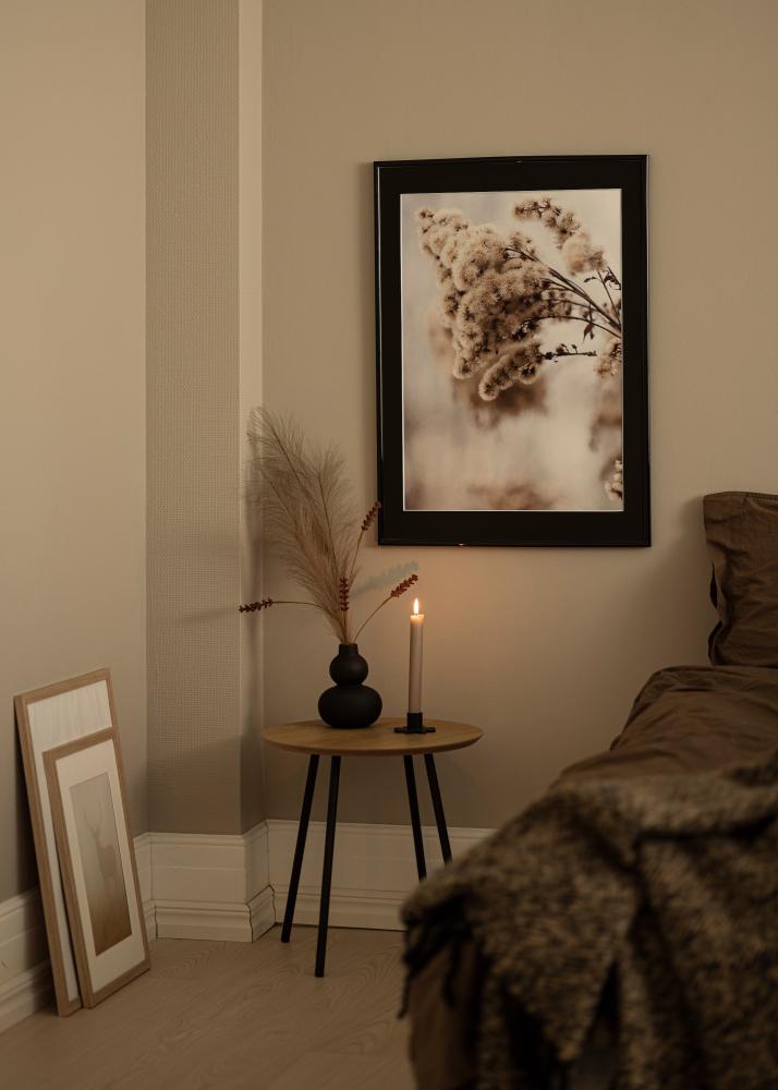 Ram med passepartou Frame Victoria Black 13x18 cm - Picture Mount Black 9x12 cm