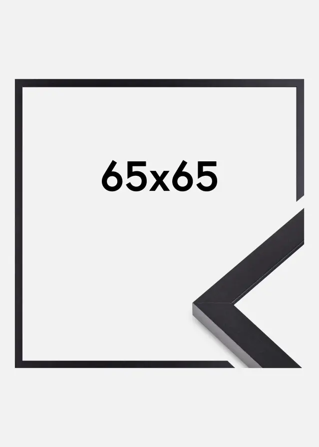 BGA Frame Selection Acrylic Glass Black 65x65 cm