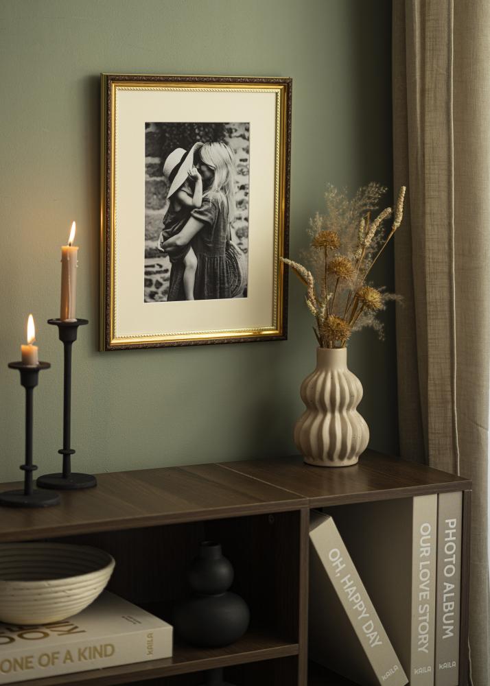 Konstlist Crescent Mount Antique White (White Core) 50x60 cm (39x49)