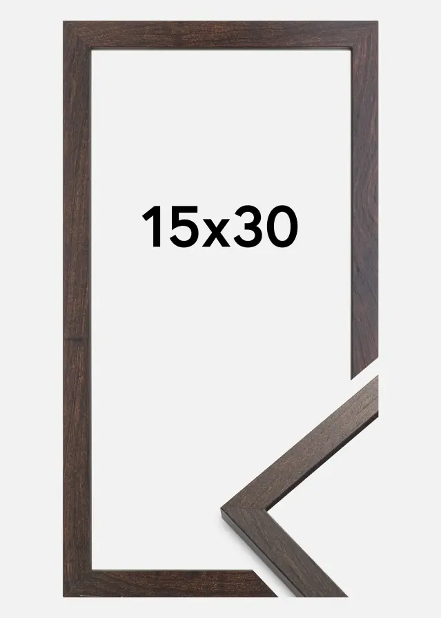 Artlink Factory I Frame Trendy Acrylic Glass Walnut 15x30 cm