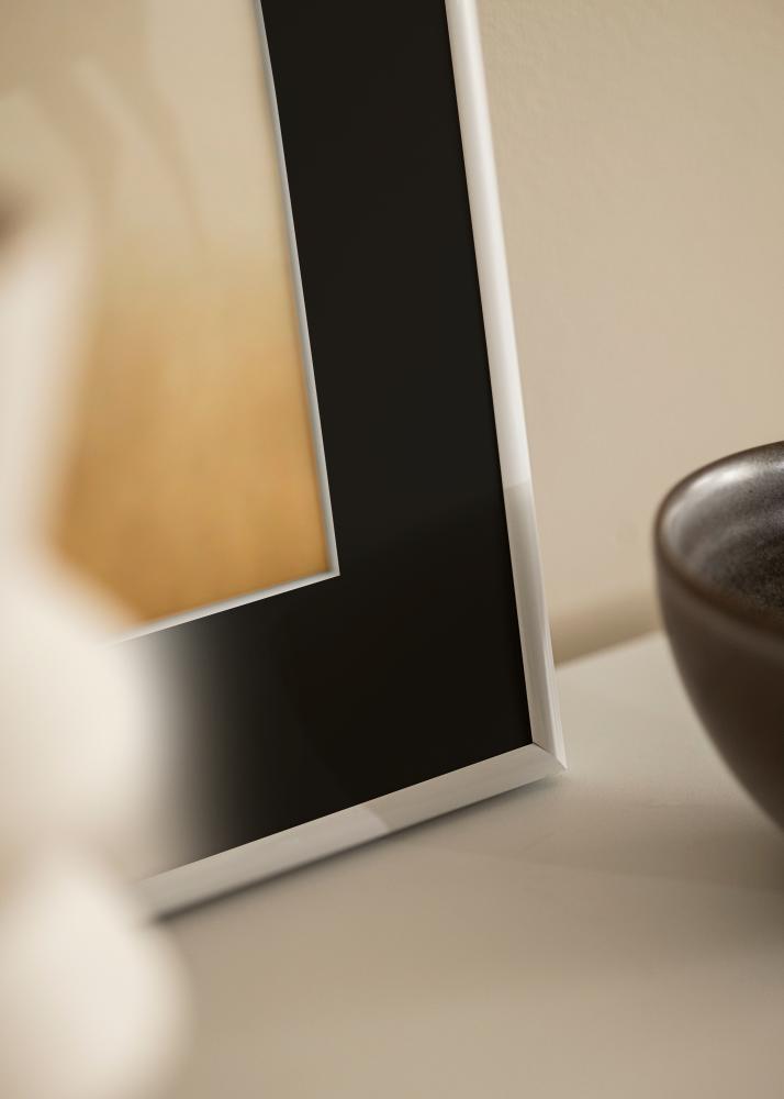 Ram med passepartou Frame Victoria White 13x18 cm - Picture Mount Black 9x12 cm