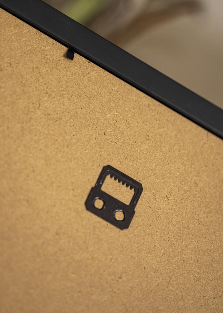 Ram med passepartou Frame Gala Black 30x40 cm - Picture Mount White 21x29.7 cm (A4)