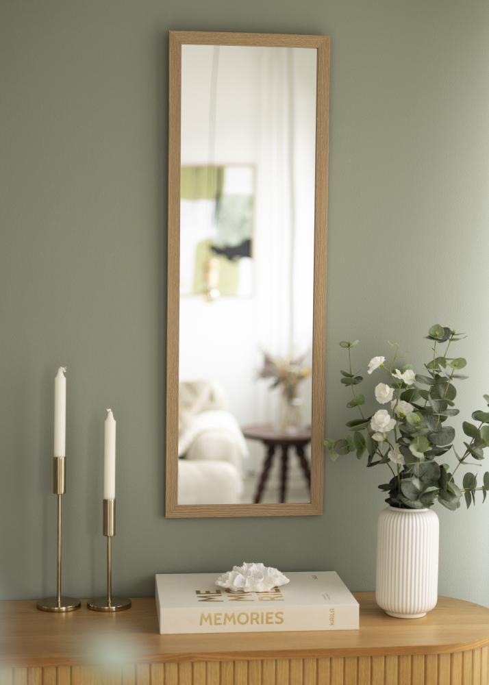 BGA Mirror Overdoor Oak 34x100 cm
