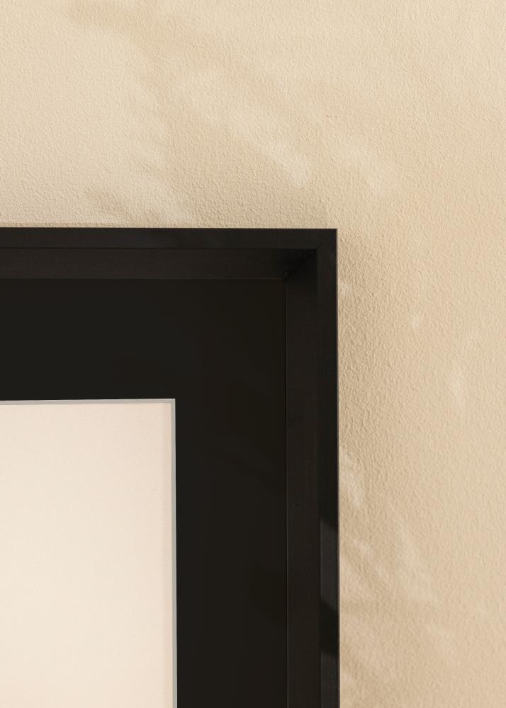 Ram med passepartou Frame Globe Black 40x100 cm - Picture Mount Black 30x91 cm