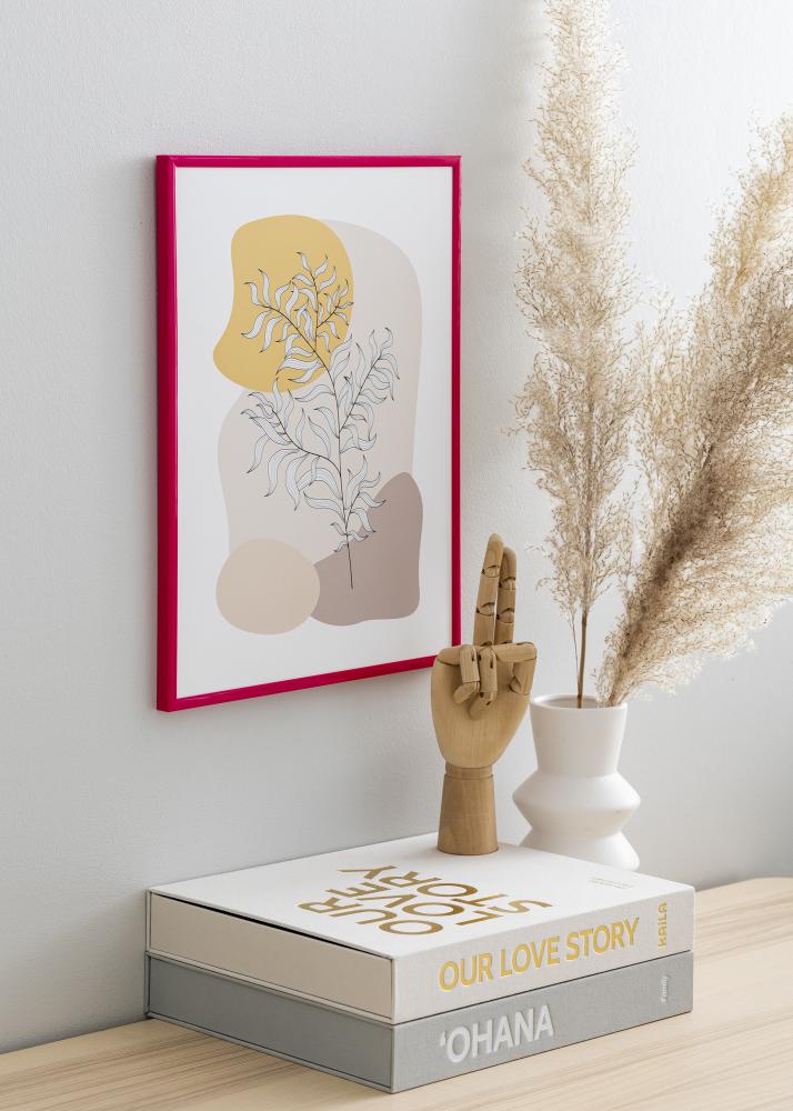 Ram med passepartou Frame New Lifestyle Rose 70x100 cm - Picture Mount Black 24x36 inches