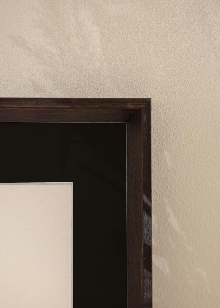 Ram med passepartou Frame Globe Espresso 40x100 cm - Picture Mount Black 30x91 cm