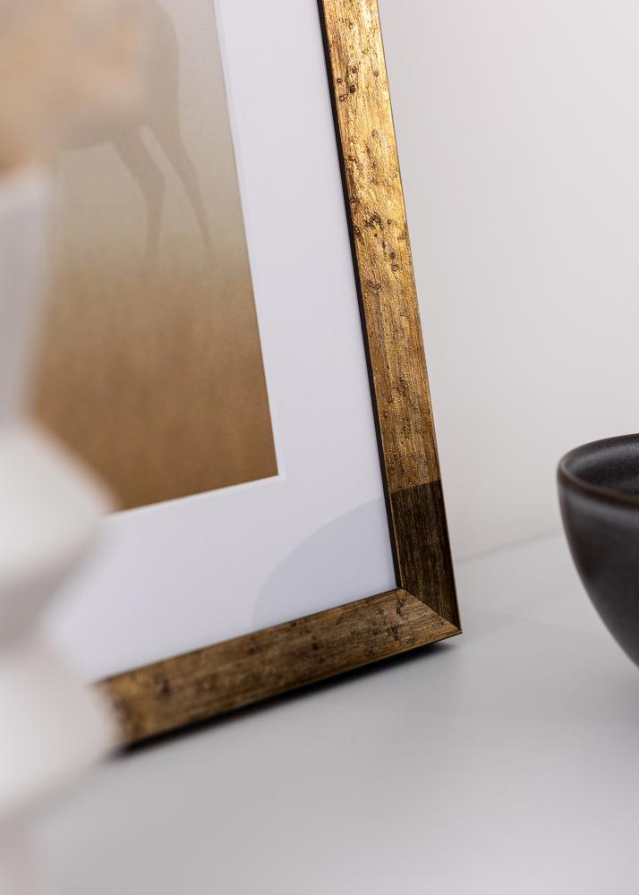 Jämtlands Ramfabrik Frame Dune Acrylic Glass Gold 21x29.7 cm (A4)