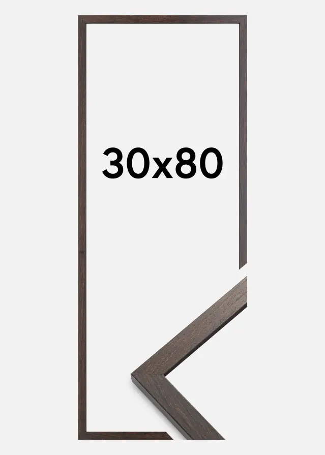 Artlink Factory I Frame Trendy Acrylic Glass Walnut 30x80 cm