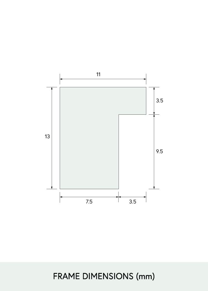 BGA Frame Smal Oak Acrylic Glass 20x30 cm