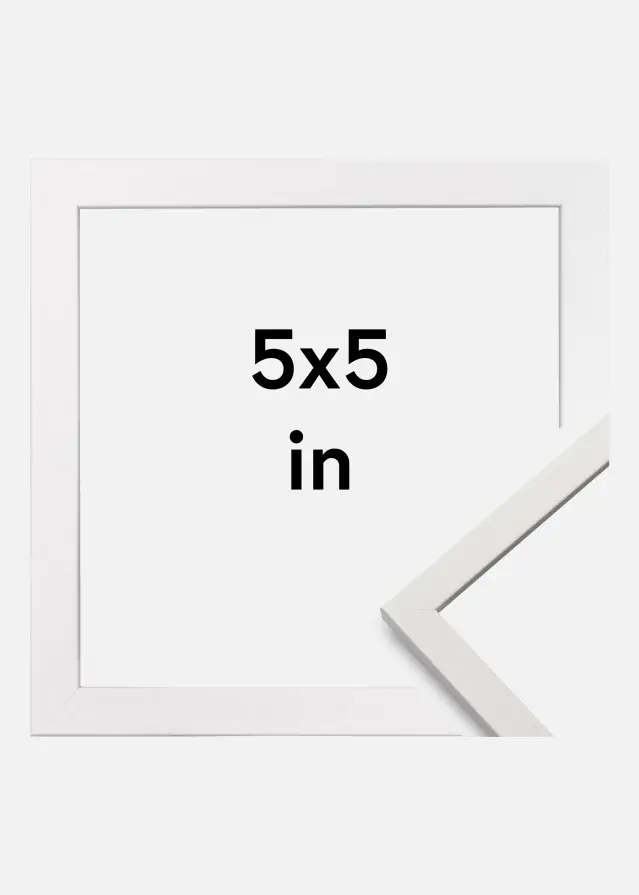 Galleri 1 Frame Edsbyn Acrylic glass White 5x5 inches (12.7x12.7 cm)