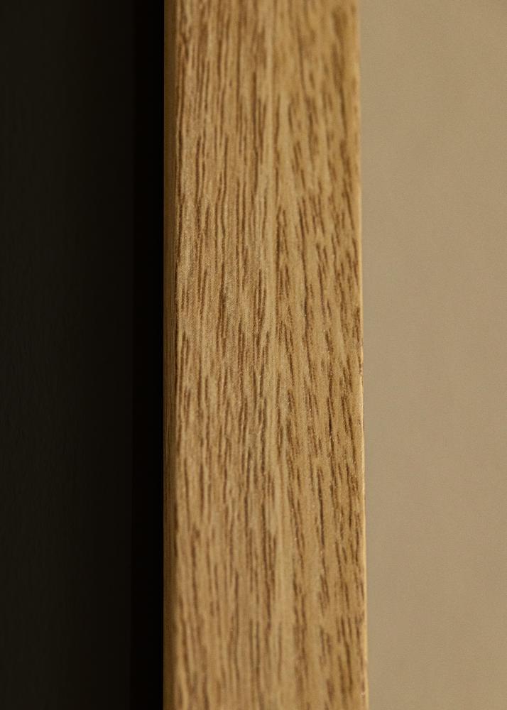 Ram med passepartou Frame Selection Oak 70x100 cm - Picture Mount Black 62x93 cm