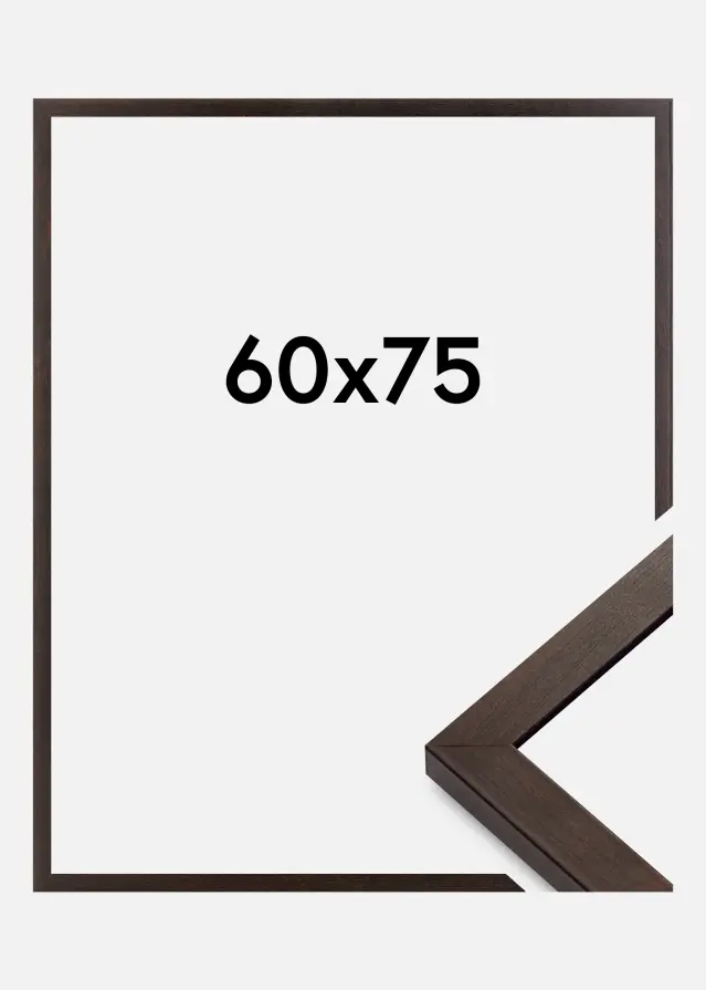 BGA Frame Selection Acrylic Glass Walnut 60x75 cm