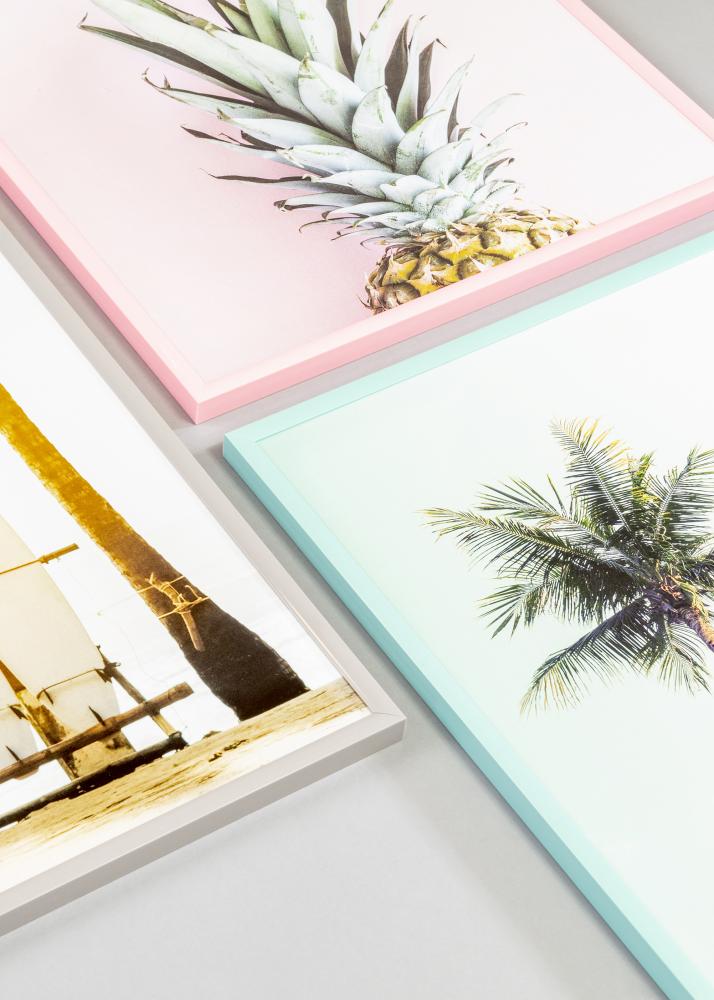 Ram med passepartou Frame New Lifestyle Turquoise 30x40 cm - Picture Mount Black 21x30 cm