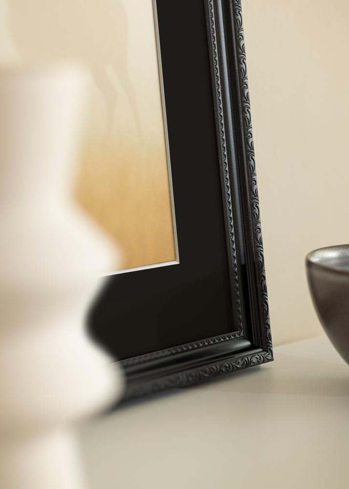 Ram med passepartou Frame Abisko Black 30x40 cm - Picture Mount Black 18x27 cm