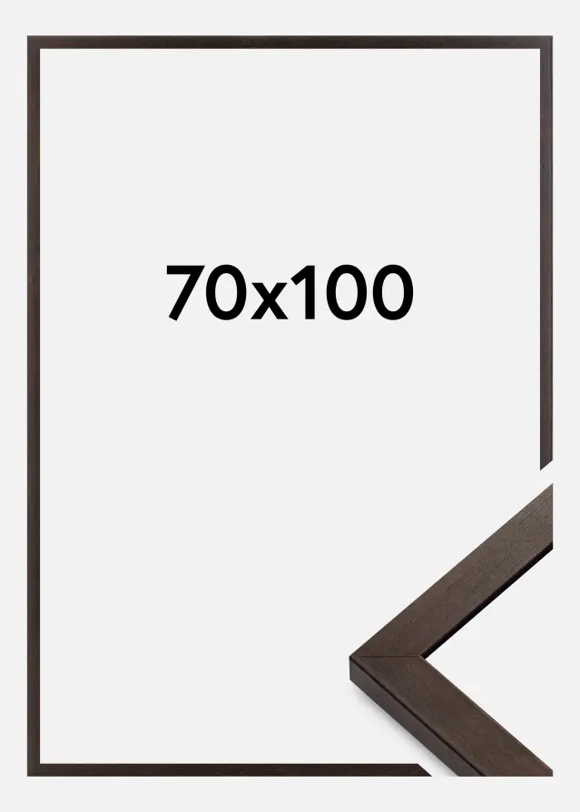 BGA Frame Selection Acrylic Glass Walnut 70x100 cm