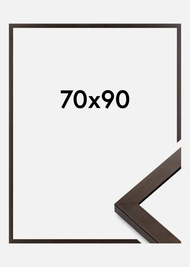 BGA Frame Selection Acrylic Glass Walnut 70x90 cm