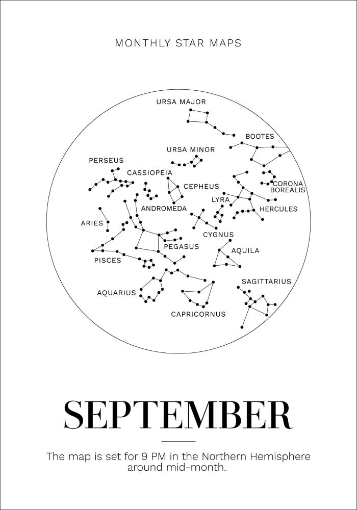 Bildverkstad Monthly star September Poster