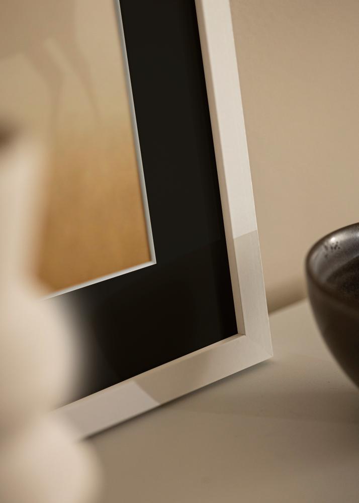 Ram med passepartou Frame Selection White 13x18 cm - Picture Mount Black 9x12 cm