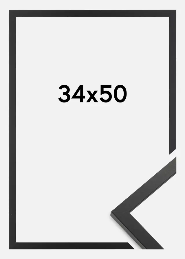 BGA Frame Trendy Acrylic Glass Black 34x50 cm