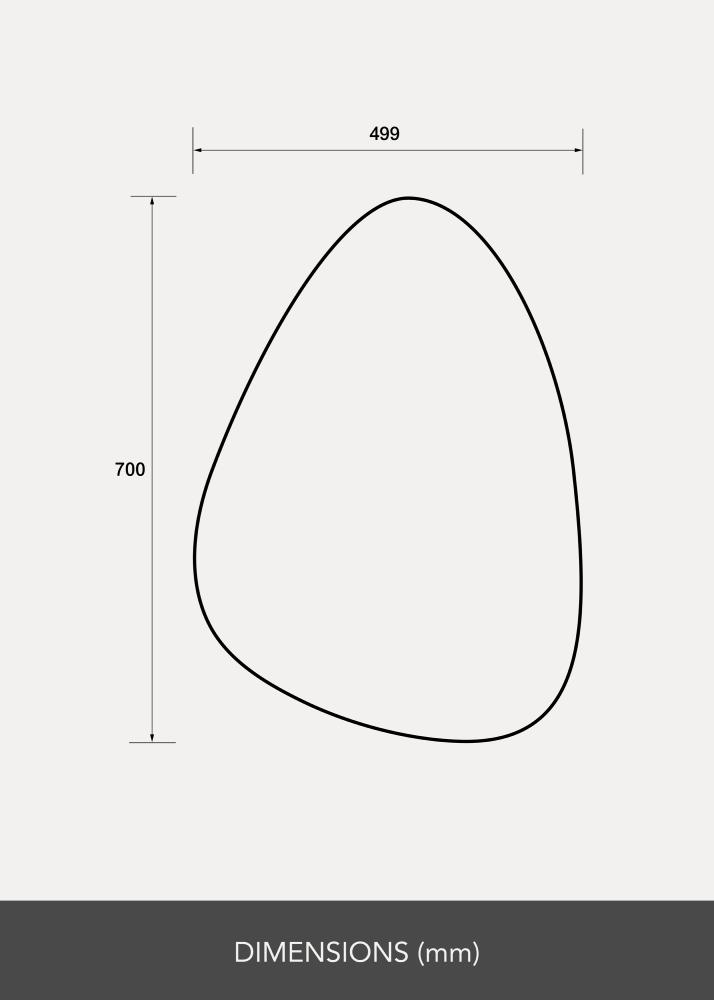 BGA Mirror Pebble 50x70 cm - Selected By BGA