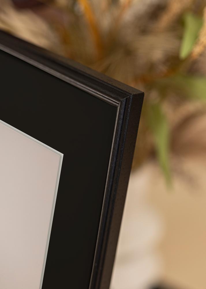 Ram med passepartou Frame Horndal Black 18x24 cm - Picture Mount Black 13x18 cm