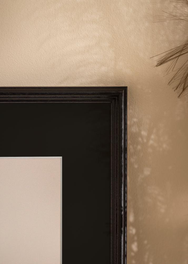 Ram med passepartou Frame Horndal Black 18x24 cm - Picture Mount Black 13x18 cm