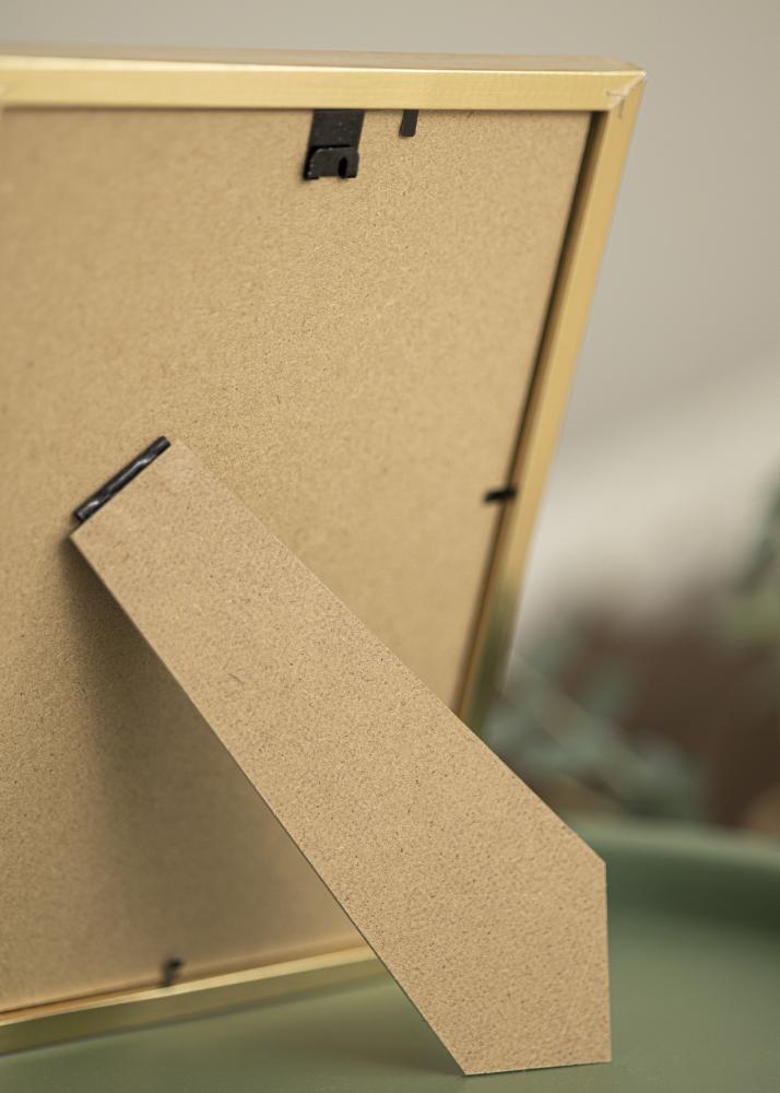 Ram med passepartou Frame Trendy Gold 20x30 cm - Picture Mount Black 10x20 cm