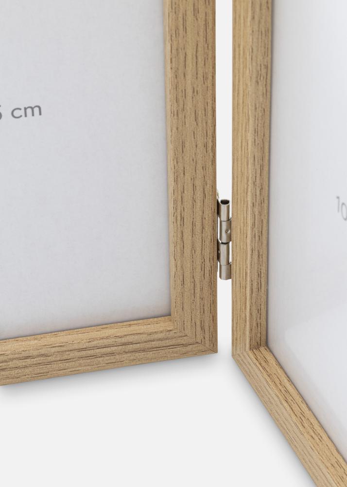 BGA Folding picture Frame Solid Oak 10x15 cm