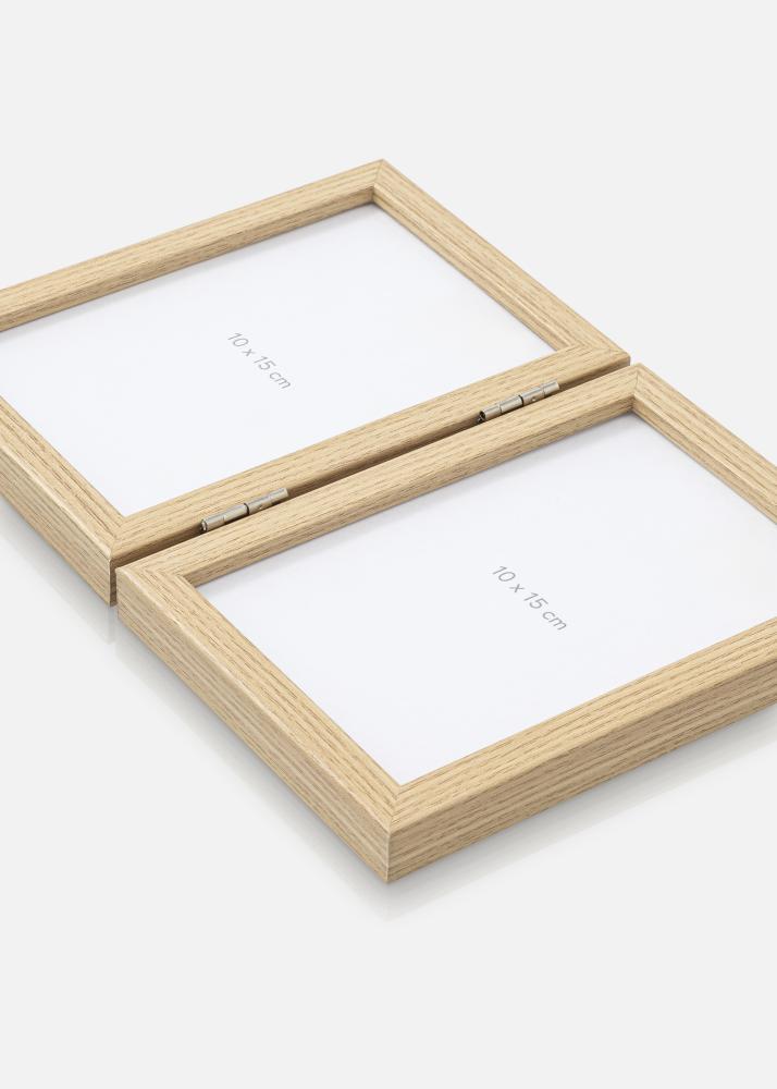 BGA Folding picture Frame Solid Oak 10x15 cm