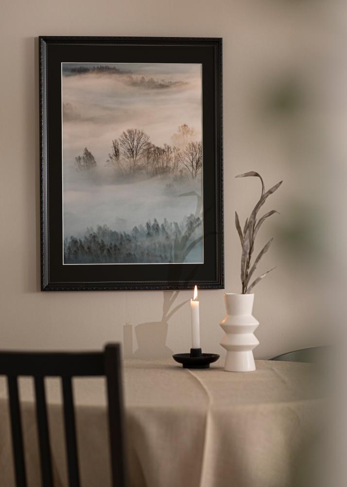 Ram med passepartou Frame Abisko Black 30x40 cm - Picture Mount Black 18x27 cm