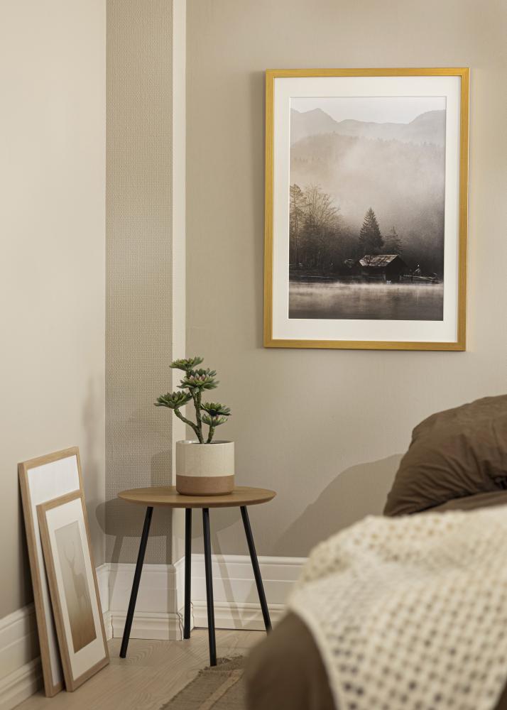 Galleri 1 Frame Gold Wood Acrylic glass 70x90 cm