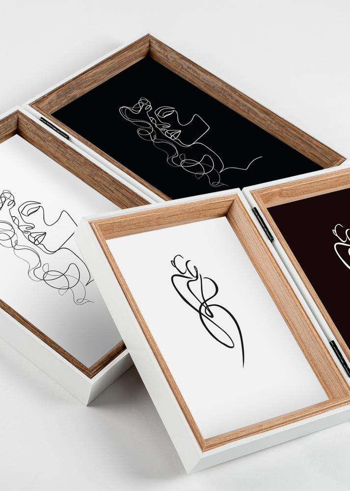 Walther Silhouette Folding Frame Walnut 13x18 cm - 2 Pictures