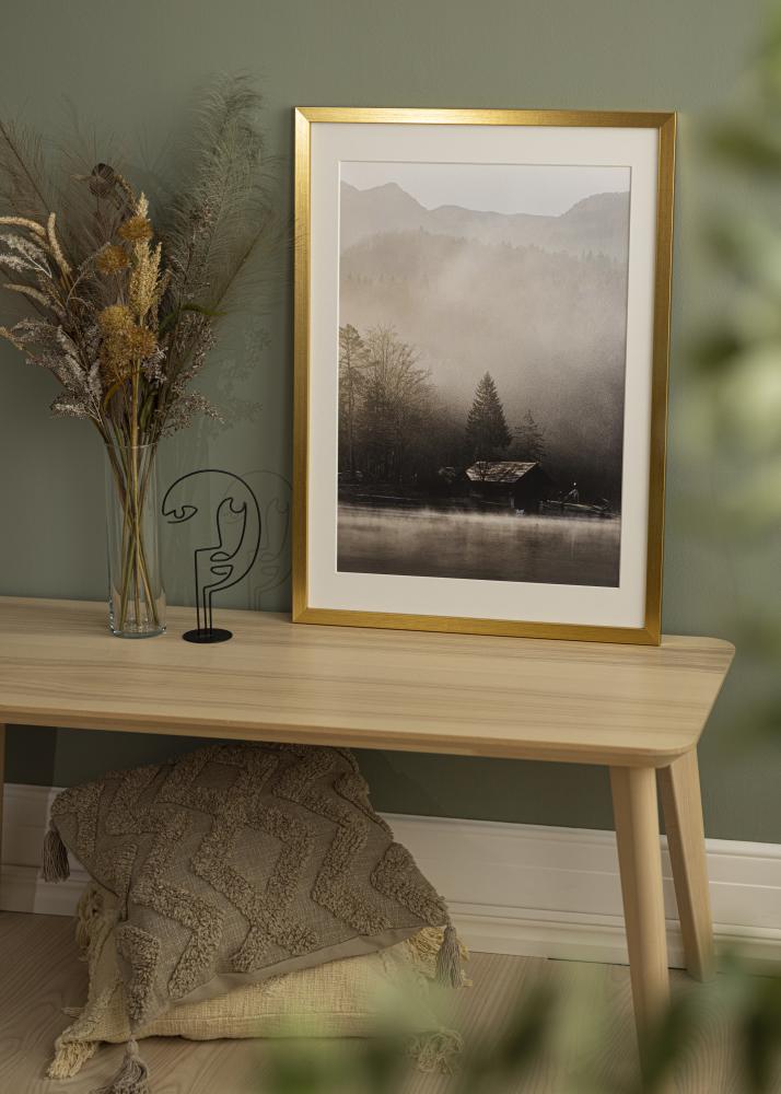 Galleri 1 Frame Gold Wood Acrylic glass 70x90 cm