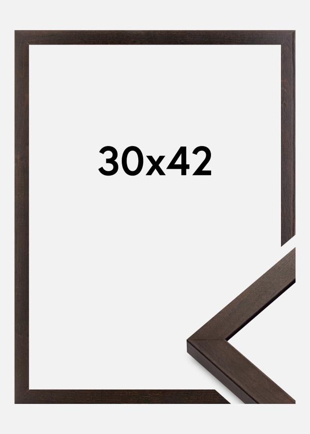 BGA Frame Selection Acrylic Glass Walnut 30x42 cm