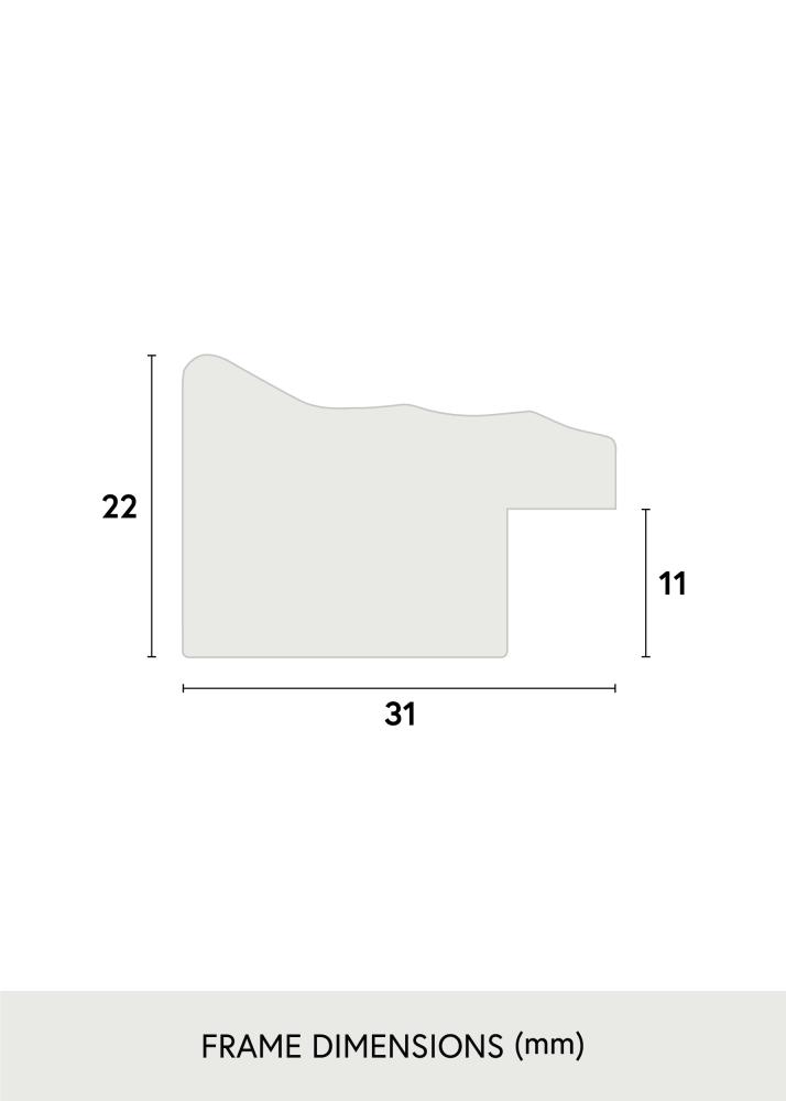 Ramverkstad Mirror Heby Gold - Custom Size