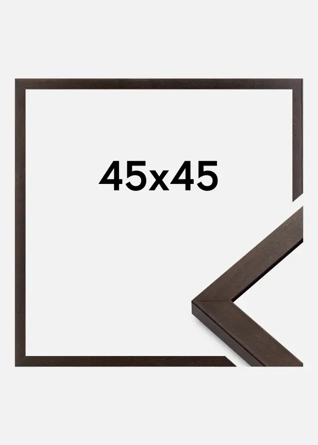 BGA Frame Selection Acrylic Glass Walnut 45x45 cm