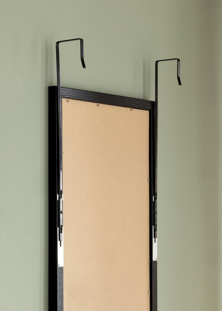 BGA Mirror Overdoor Black 34x100 cm