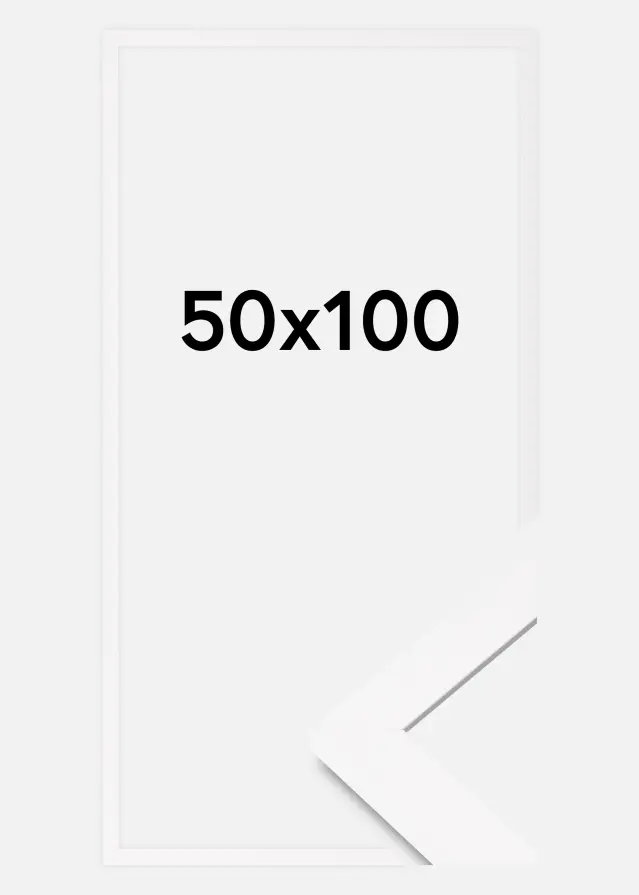 BGA Frame BGA Classic Acrylic Glass White 50x100 cm