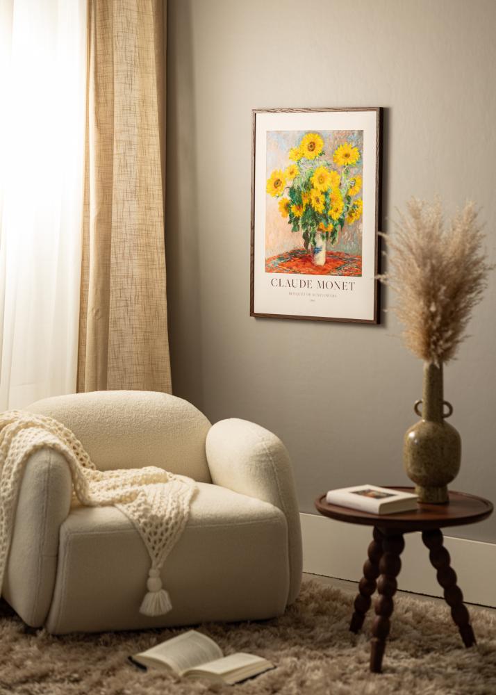 Artlink Massive Oak Acrylic Glass Dark Painted 60x80 cm