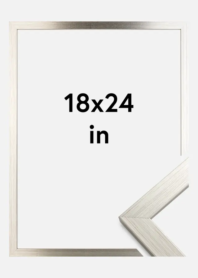 Galleri 1 Frame Silver Wood Acrylic glass 18x24 inches (45.72x60.96 cm)