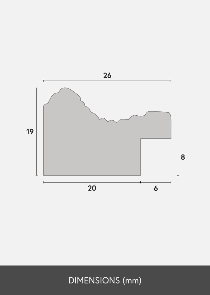 BGA Frame Lattice Acrylic Glass Gold 21x29.7 cm (A4)