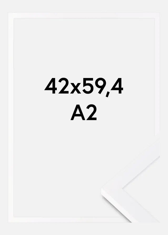 BGA Frame Selection Acrylic Glass White 42x59.4 cm (A2)